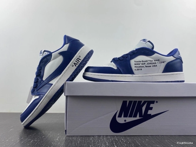 DM7890-101 JORDAN TRAVIS 1 X AIR CUSTOM OFF-WHITE X SCOTT 0814